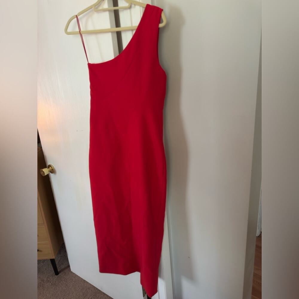 Cinq a Sept Enya Midi Dress in Scarlet - Picture 5 of 6